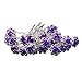 Produktbild Outflower. 20 Stück Frauen Bridal Clear Kristall Strass Rosa Blume Haarclips Zubehör für Schmuck Hairpin (Violett)