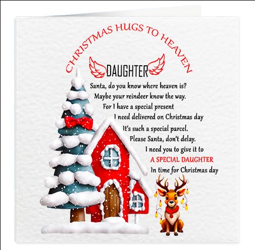 Christmas hugs to Heaven Granddaughter, Grandson (Daughter)