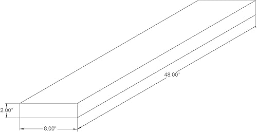 Miniatura 3 de joelsantiques - Estante rústico y contemporáneo con soportes, pino macizo, hecho a mano en Estados Unidos, 2pulgadas de grosor x 8pulgadas de