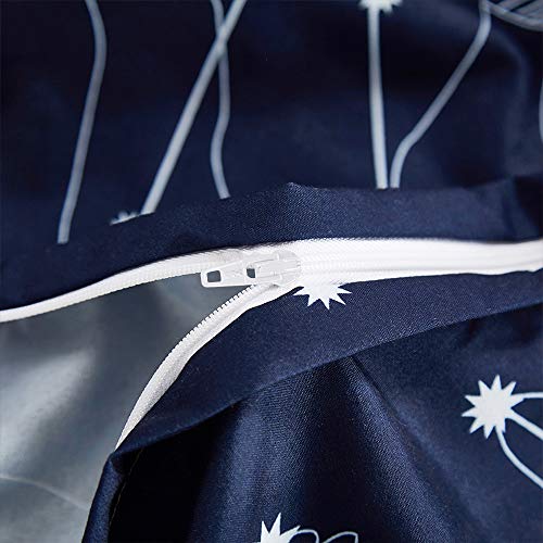 Hyprest 2 Pcs Duvet Cover Twin Size - Soft Constellation Blue Duvet Cover Set Twin Comforter Cover Bedding Set,Oeko-Tex Certificated (1 Duvet Cover 1 Pillowcases) #TOP4