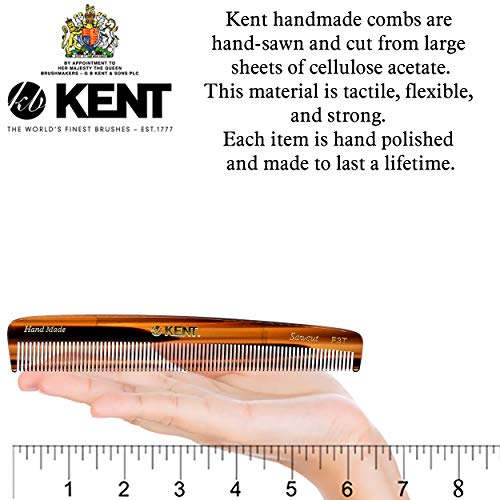 Kent F3T Fine Tooth Comb For Hair Care/Parting Comb And Combs For Men And Combs For Women - Dandruff Hair Comb/Kent Mens Combs For Hair Fine Teeth Comb Hair Comb Fine/Men Comb Comb For Women #TOP2