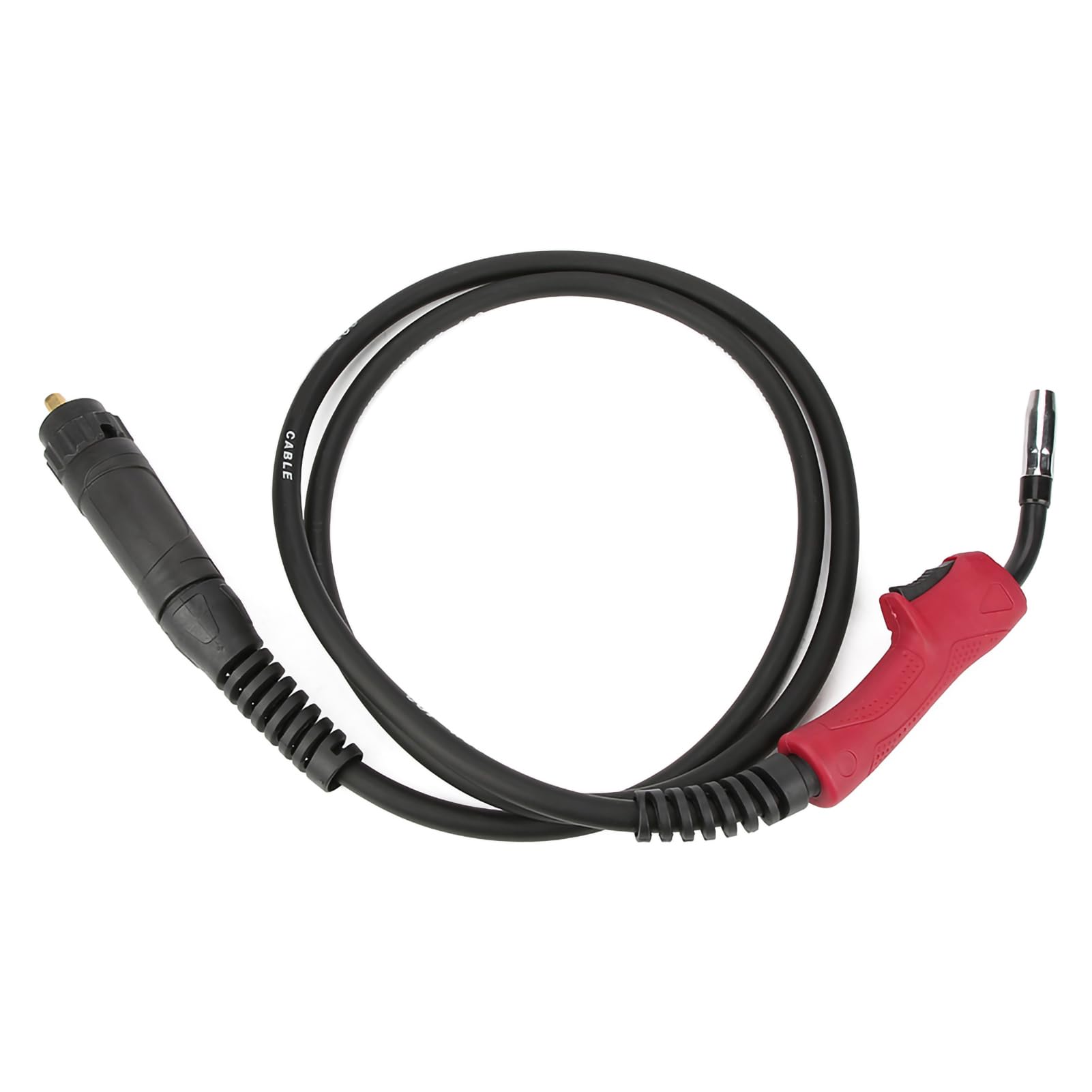 Akozon Soldadura MIG 180A 15AK con Cable Conector Europeo, Diseño Resistente Al Calor y Refrigerado por Aire, de Goma Ergonómico para Máquinas de Soldar 150A 250A