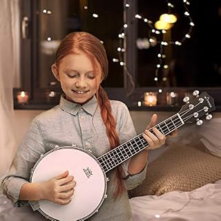 Donner Banjolele 4 String Banjo Ukulele kit Stringed Musical Instruments for Adult Beginner with Banjo Tuners, Gig Bag, Picks, Skeleton 23 Inch Sapele - Les Beatles, Paul McCartney, John Lennon, RIngo Starr, George Harrison Donner Banjolele 4 String Banjo Ukulele kit Stringed Musical Instruments for Adult Beginner with Banjo Tuners, Gig Bag, Picks, Skeleton 23 Inch Sapele – Image 2