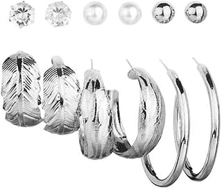 Yellow Chimes Earrings for Women and Girls | Fashion Multicolor Hoops Set Stud Earrings Western Hoop Earrings Stud Combo S... Price In India