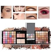 RoseFlower Professional Makeup Set Eyeshadow Palette with Mirror, All In One Makeup Starter Kit 7...