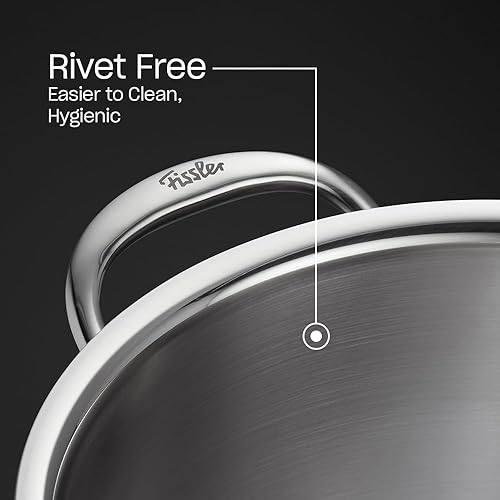 Miniatura 3 de Fissler M5 Pro-Ply - Cacerola de acero inoxidable de 5 capas, 3 cuartos de galón