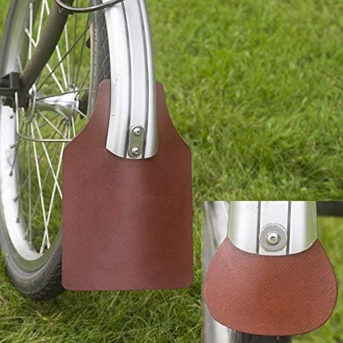 Mud Flap Set for Brompton Genuine Leather Light Brown MUD-Ligh-BR