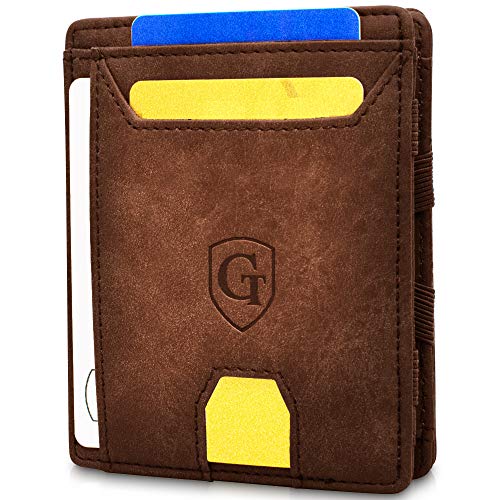 GenTo® Monaco Magic Wallet das Original - TÜV geprüfter Schutz - Dünne Geldbörse ohne Münzfach - Smarter Geldbeutel - Slim Portemonnaie - Geschenk für Herren mit Geschenkbox| Design Germany