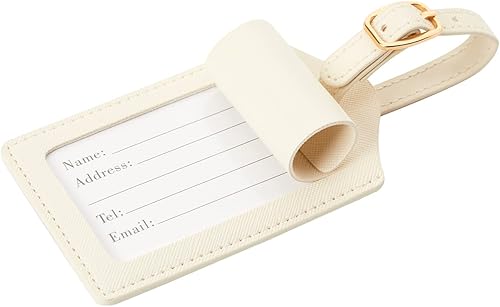 Miniatura 2 de CHOIEO Etiqueta de equipaje con inicial, etiqueta de equipaje de piel sintética, etiqueta de equipaje bordada, etiqueta de equipaje con letra