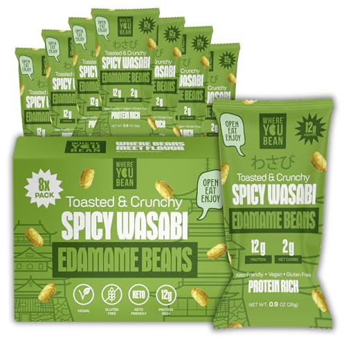 Where You Bean Edamame Beans Snack Spicy Wasabi - Dry ...