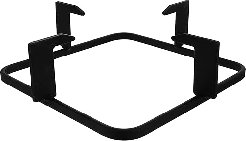 Uonlytech Cubiertas para quemadores de gas de hierro fundido, anillo de soporte para wok, 7.8 in cuadrado para quemador de gas, salvamanteles,
