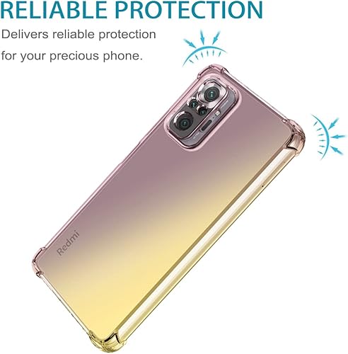 Miniatura 2 de Para Redmi Note 10 Pro (4G)Redmi Note 10 Pro Max M2101K6G, lindo gradiente claro delgado a prueba de golpes suave flexible TPU trasero cubierta