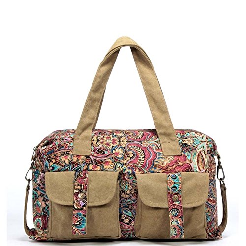 Sac de toile avec imprimé graphique moderne et grand volume utile