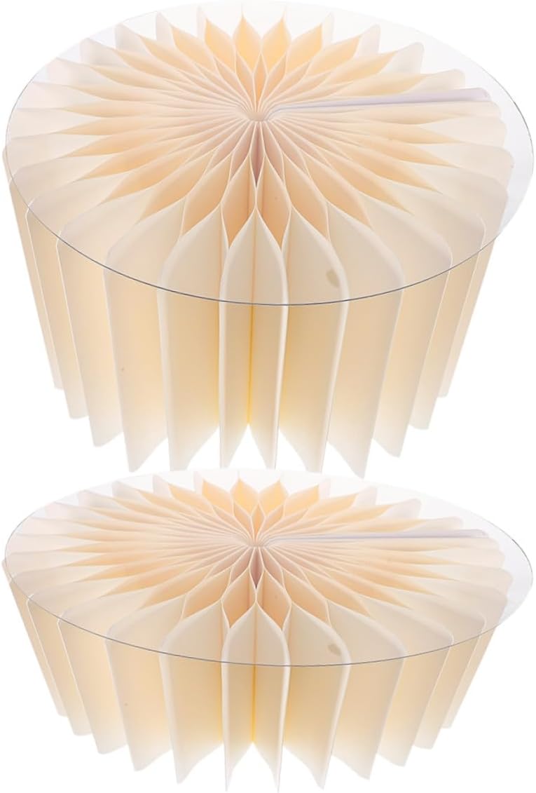 2pcs Foldable Paper Cylinder Pedestal Stand for Wedding Centerpiece Round Cake Display Stands with Roman Pillar Design Stable Non-slip Party Table Backdrop Decor