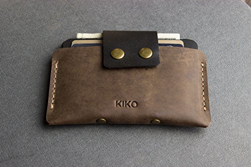 Kiko Leather Mens Card Case, Brown3