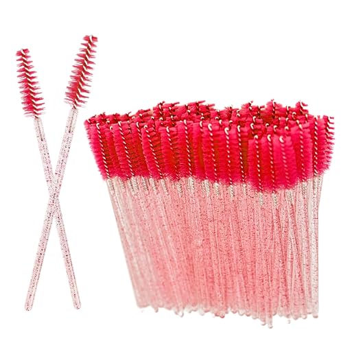 150pcs Eyebrow,Premium Eyelash,Mascara Wands,Eyelash Eyebrow,Cosmetic Make-Up Tools(Crystal Pink),Perfect For On-The-Go Grooming Needs