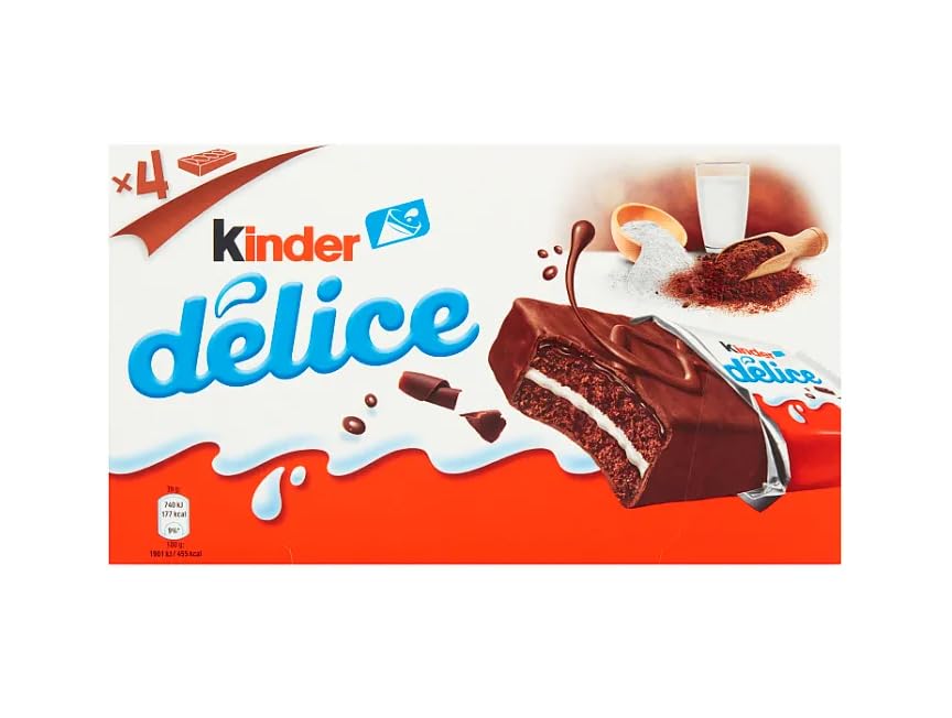 DELICE Cake Chocolate Bars 6 x 4x 156g Packs