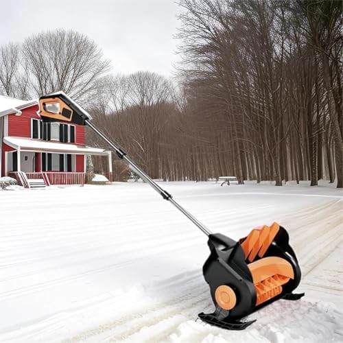 Machine à neige à poussée manuelle et souffleuse sans fil pour déblayer sans effort - 4