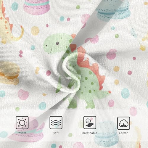 ZZKKO Dinosaur Macaron and Polka Dot Girls Underwear Toddler Panties for Girls Comfort Brief Size 8Y 5