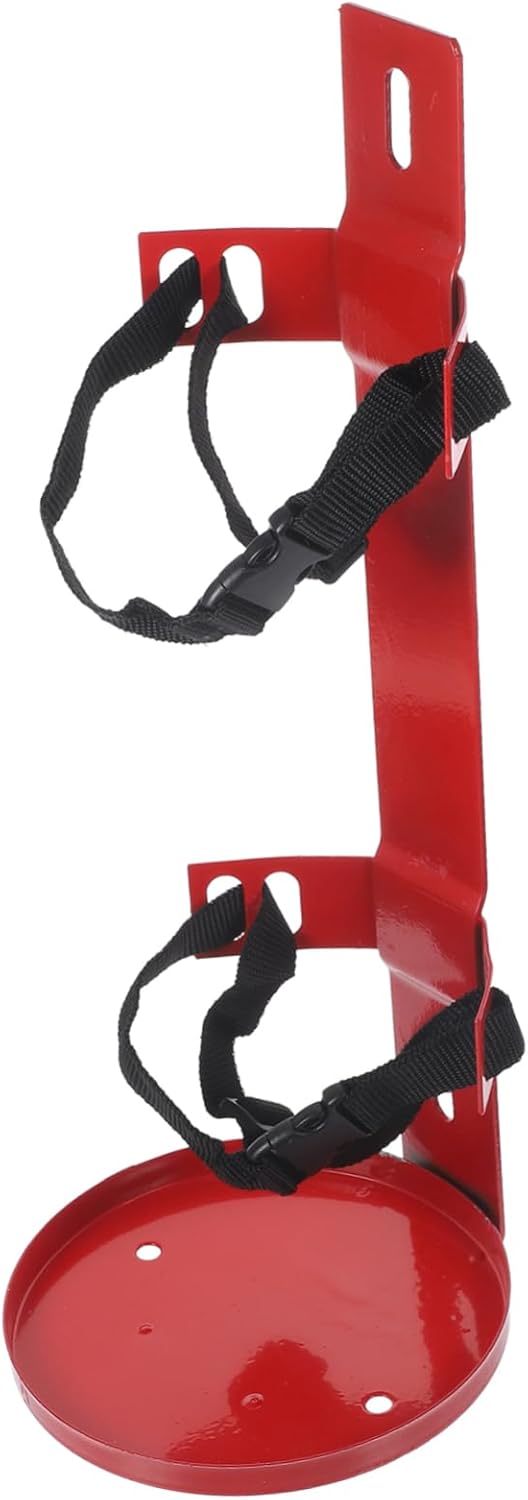 Universal Fire Extinguisher Bracket with Adjustable Straps Wall Mount Holder for Vehicle Fire Extinguisher Accessories