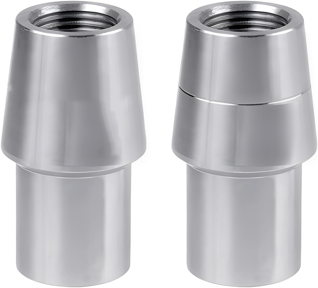 3/8"-24 RH & LH Threaded Weld-in Bung Tube Adapter Kit | Fits 0.120 Wall Tube, Heim Joints, 1 1/4" OD x 0.120" Wall x 1" ID, 3/8"-24 Thread