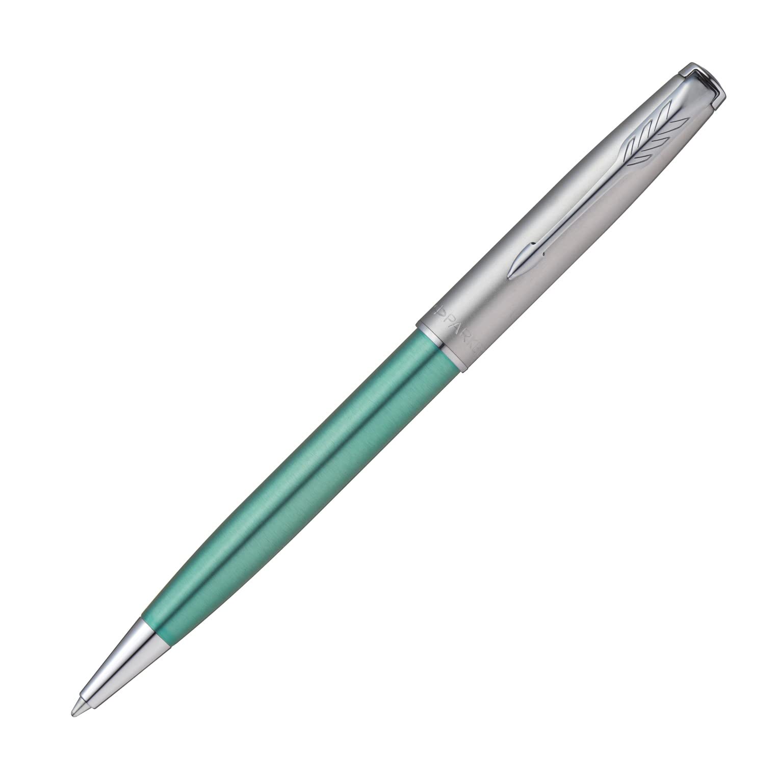 PARKER 2169384 Parker Ballpoint Pen Sonnet Essential Green & Sandblast CT Medium Point, Oil-based, Gift Boxed