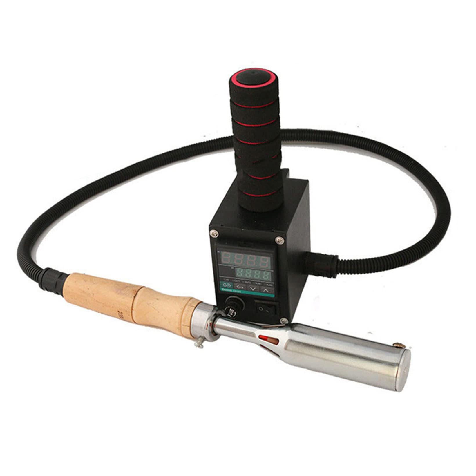 Macchina per stampaggio a Caldo Portatile, stampaggio/Cuoio/Torta in Legno di Marca di Marca di goffratura con Timbro Logo Personalizzato Gratuito,Display Temperature