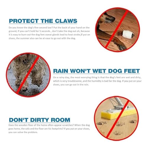Sapatos impermeáveis ​​para cães - 4 Anti-Slip Pet Shoes,Botas de chuva para cães com cordão ajustáv