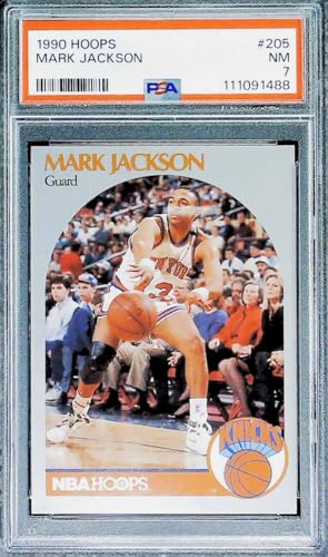 1990-91 Hoops 205 Mark Jackson (Menendez Brothers) New York Knicks PSA 7 NM Trading Card (serial number may vary)