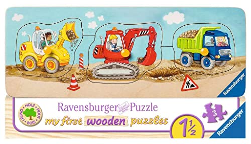 Ravensburger Kinderpuzzle - 03066 Die kleine Baustelle - My First Wooden...
