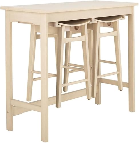 SAFAVIEH Home Collection Colbie - Estante de almacenamiento de roble blanco de 3 piezas, 0