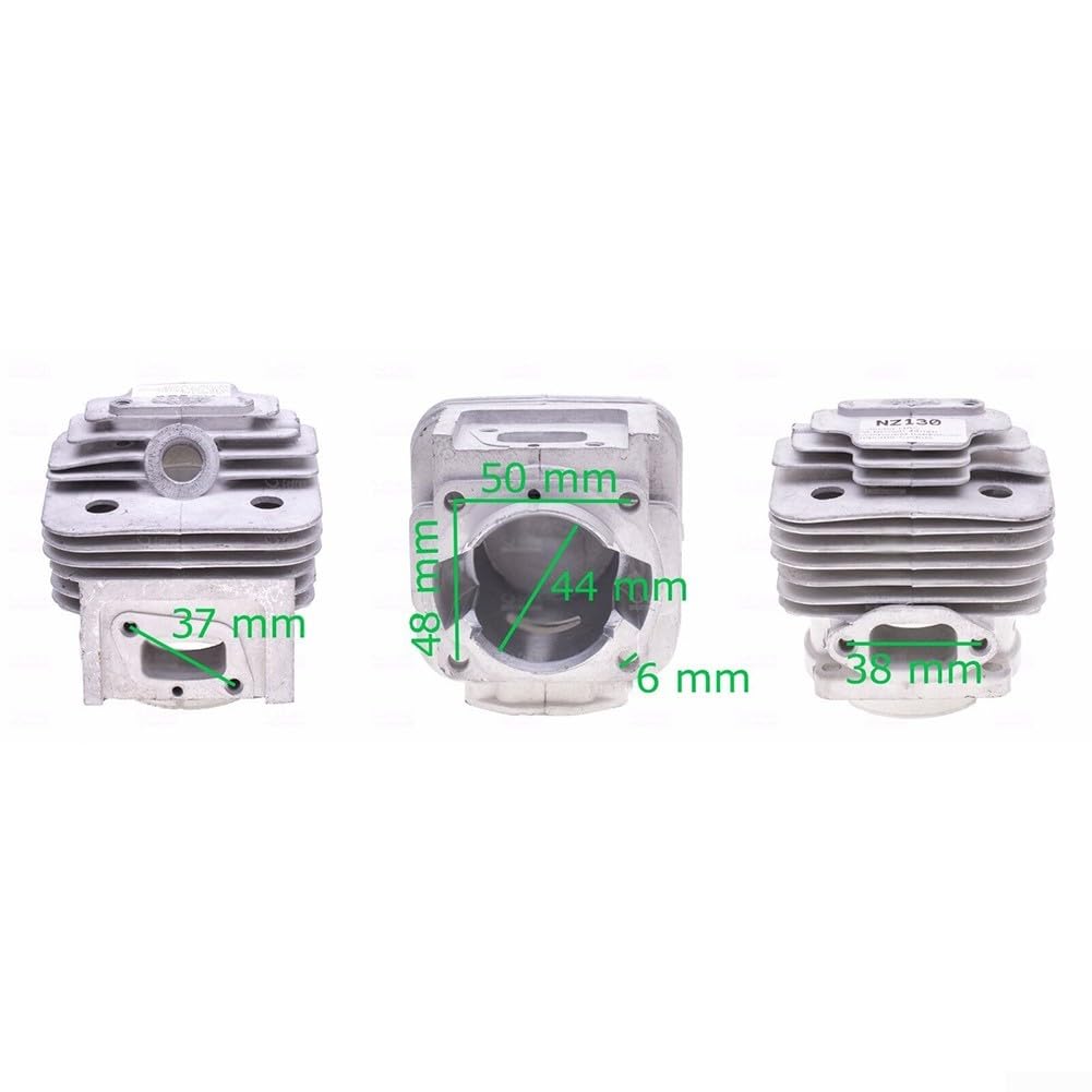 Pistone Adatto Per Timbertech MS-2TL-52 Motosega 52cc