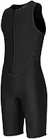 Roupa de Mergulho Feminina Sem Mangas, 2 Mm, Em Neoprene Elástico Com Zíper Frontal e Isolamento Térmico para natação. (XL)