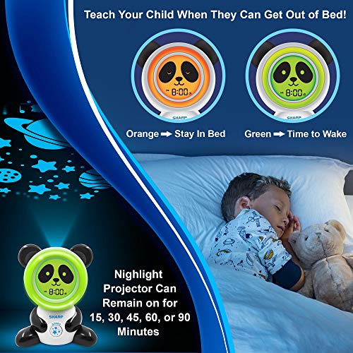 Sharp Ready To Wake Bear Sleep Trainer, Kid’s Alarm Clock For Ready To Rise, Galaxy Projection Nightlight And “Off-To-Bed” Feature – Simple To Set And Use! #TOP3