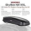 Yakima Car Roof Cargo Carrier, SkyBox NX XXL Rooftop Hard Shell Box with SKS Lock, Black - Heavy-Duty Vehicle Storage Accessories for Travel and Camping