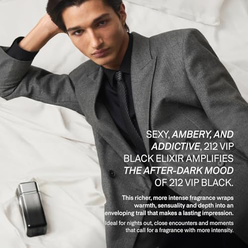 Image of Carolina Herrera 212 VIP Black Elixir Eau de Parfum for Men
