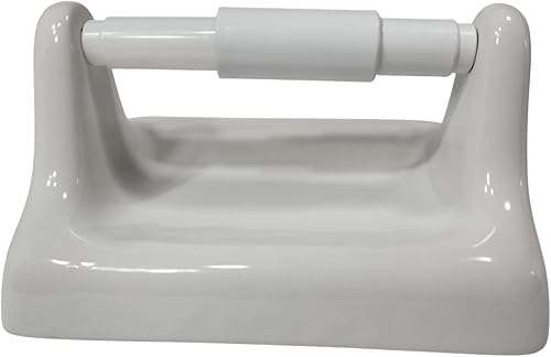 Miniatura 9 de DALTILE Soporte de papel higiénico TP de cerámica blanco nieve montaje en pared Thinset instalación vintage mediados de siglo retro moderno, BA1020T