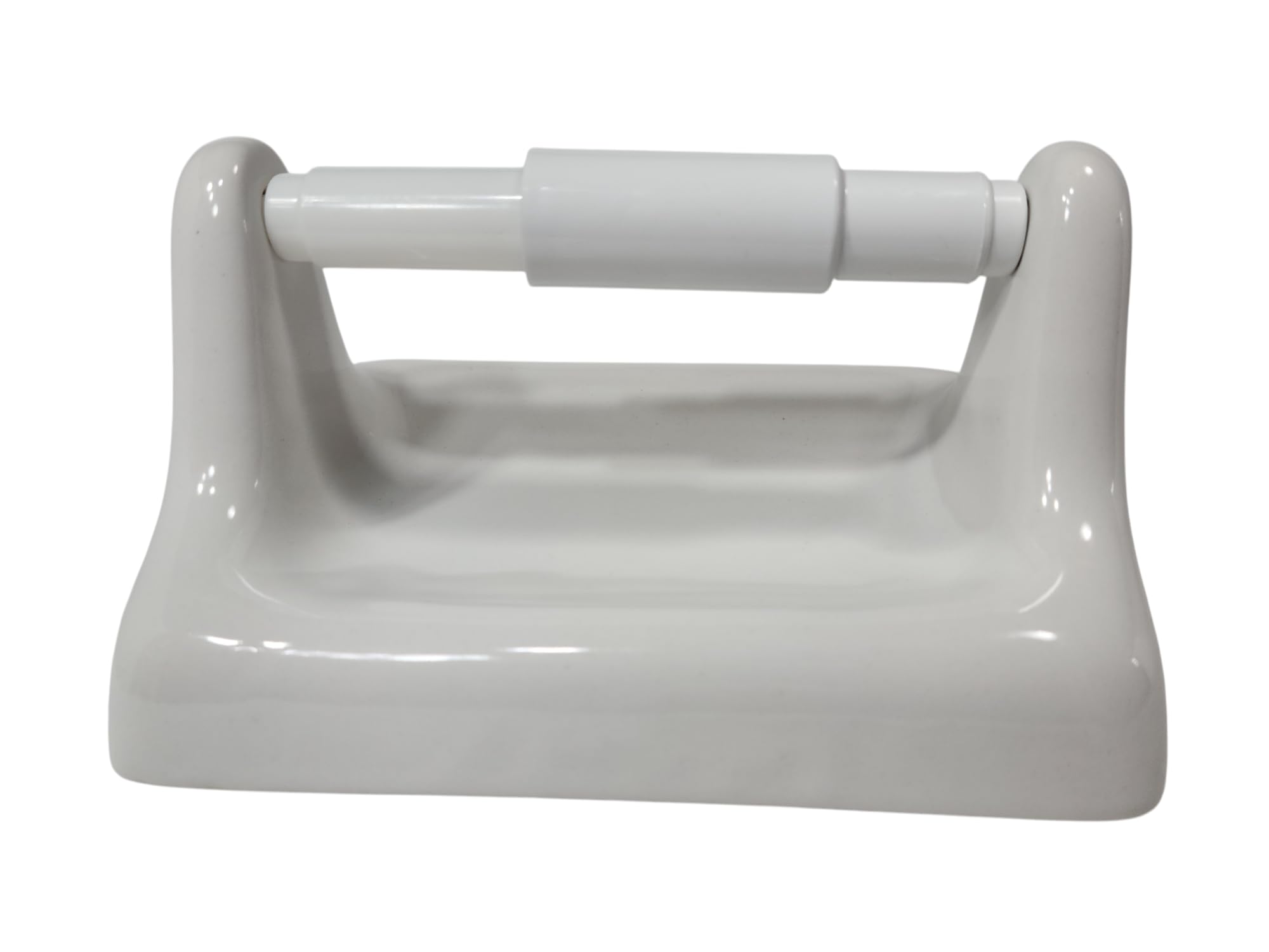 DALTILE Snow White Ceramic TP Toilet Paper Holder Wall Mount Thinset Installation Vintage Mid Century Modern Retro, BA1020T — Amazon image 9