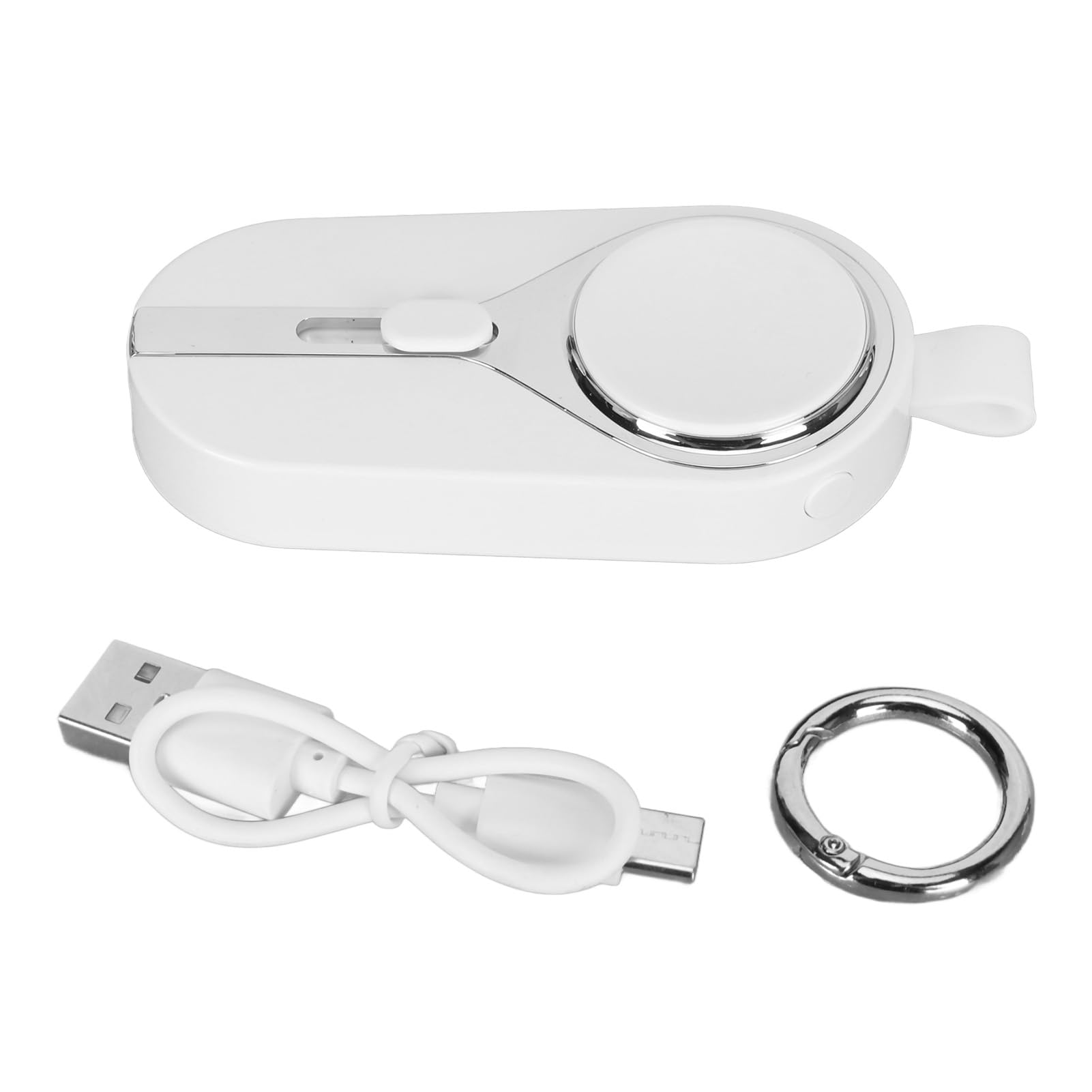 Mini Banque d'alimentation d'urgence Portable 2 en 1, Chargeur de Porte-clés Léger de 2000 MAh pour Montre iOS, Compact et Facile à Transporter pour Le Chargeur de Porte-clés de Voyage
