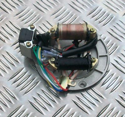 VideoPUP(TM) PIT DIRT BIKE STATOR PLATE 110cc 125cc PICKUP MAGNETO COIL ROTOR PITBIKE