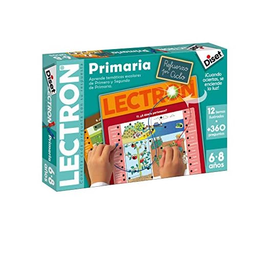 Diset - Lectron Primer ciclo de primaria, Juego educativo de asociar preguntas y respuestas a partir de 6 años