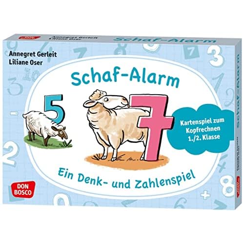 Kartenspiel Rechnen bis 100 6 Schafalarm. Ein Denk- und Zahlenspiel: Kartenspiel zum Kopfrechnen. Spielen und dabei Rechnen lernen. Mathe üben mit Spaß für Kinder in Klasse 1–2. ... (Lernspiele für Grundschüler)