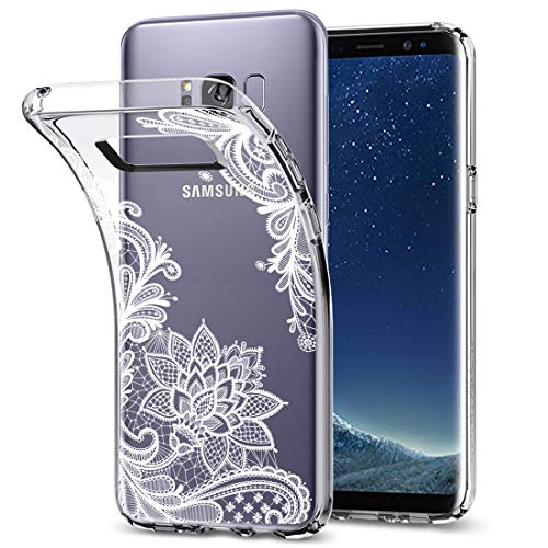 Galaxy S8 Case,Galaxy S8 Case With Flowers, Sidande Shockproof Clear Floral Soft Flexible Tpu Slim Phone Case Cover For Samsung Galaxy S8 (2017 Release), Not Fit Galaxy S8 Plus (Mandala) #TOP1