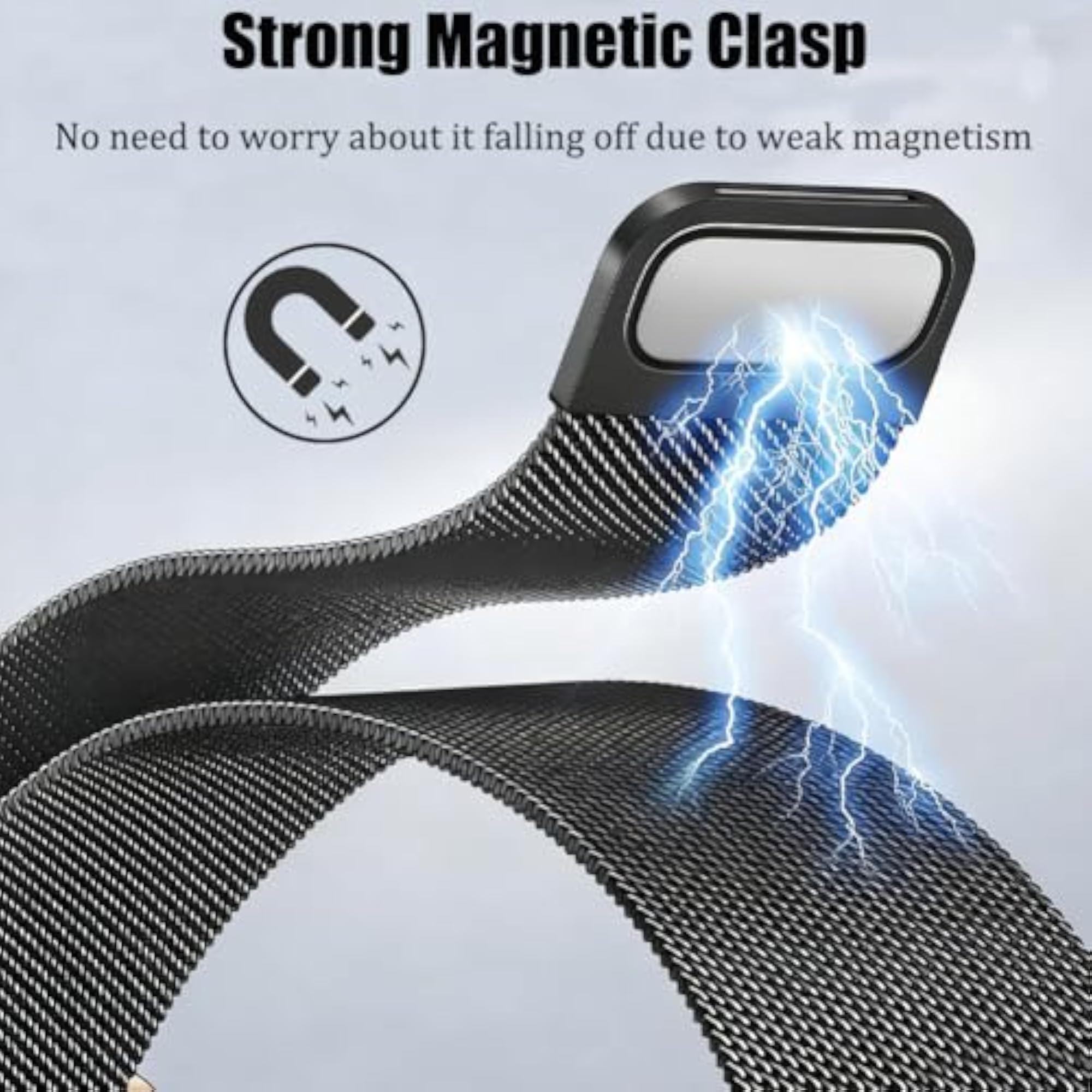 Quick Release Watch Straps with Strong Magnetic Clasp