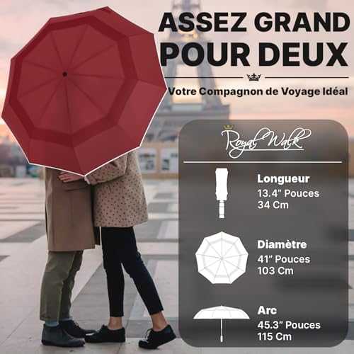Parapluie de voyage compact et robuste pour affronter les tempêtes - 2
