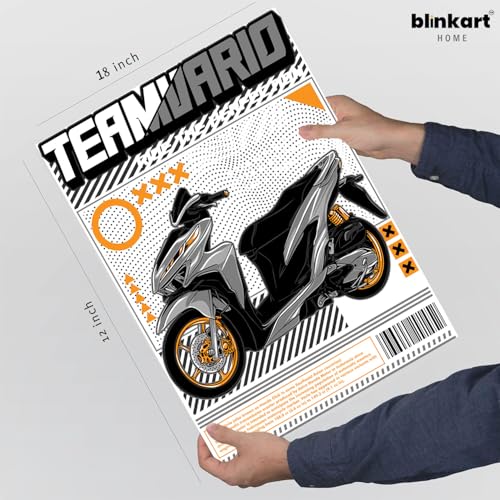 Image of BLINKART Honda VarioCar Posters Sticker Gift Items for Boys Room Wall Decor || Comes with Double-Sided Tape|| Decoration Bedroom Living Room Office Studio Decor | 12x18 In (A3) - CAR-285