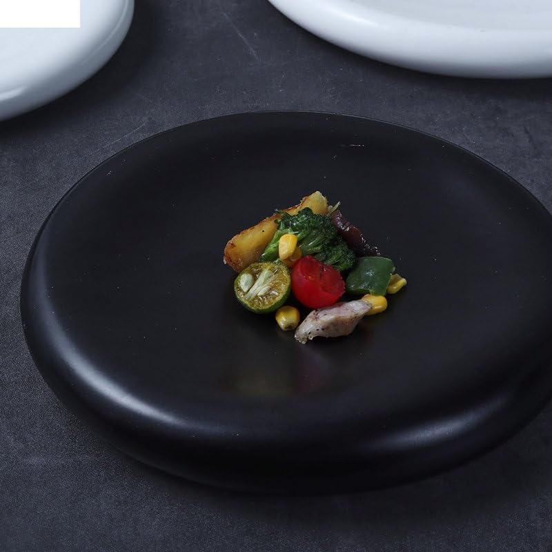 Talerze obiadowe ceramiczny talerz obiadowy restauracja jednolity kolor talerz na stek talerz na przekąski talerze deserowe talerze talerze sushi okrągłe zastawa stołowa talerz na zimno A 20 cm