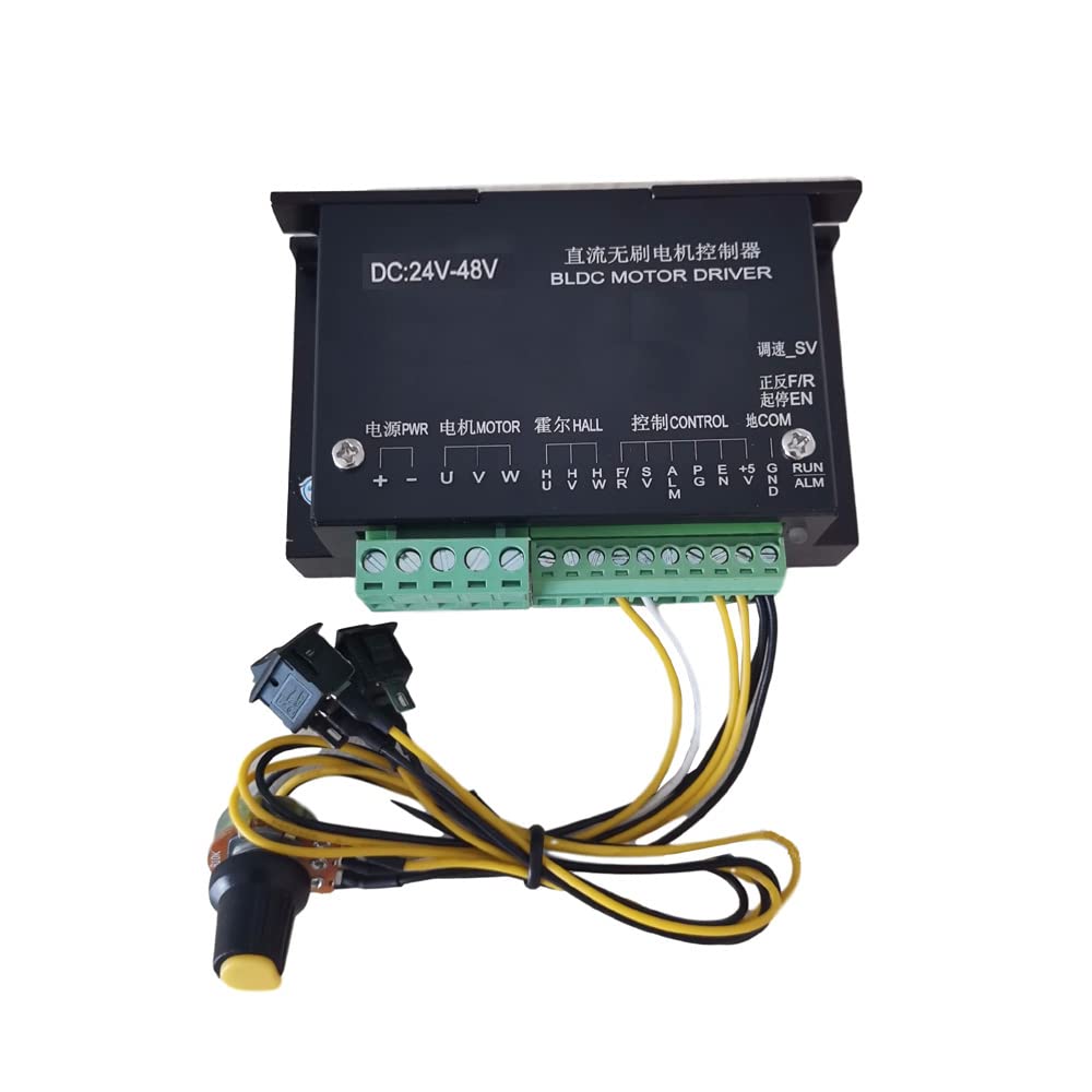 Mooilko Package2 200W/0.2Kw /Er16 Brushless Dc Spindle Motor+55Mm Clamp With Screws+20-50Vdc Stepper Motor Driver+48Vdc 4.2A Power Supply Smooth Running(Package2)