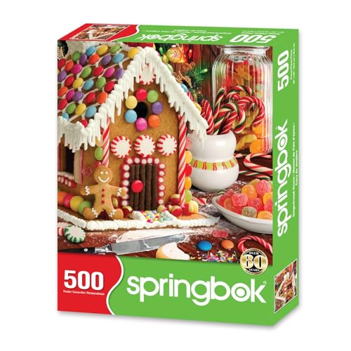 Springbok Gingerbread House Rompecabezas de 500 Piezas para Adultos | Piezas de Corte Único, Hecho en USA, Materiales Ecológicos miniatura 2