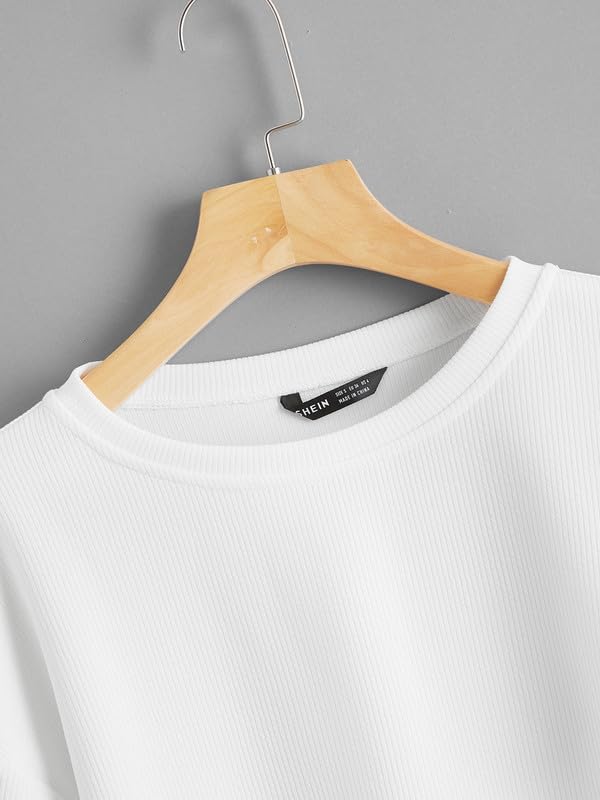 Image of DTR FASHION Women's Cotton Blend Solid Lining Solid Crop T-Shirt | Western T-Shirt for Women